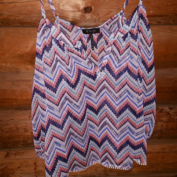 Chiffon off the shoulder blouse - Picture 1 of 3